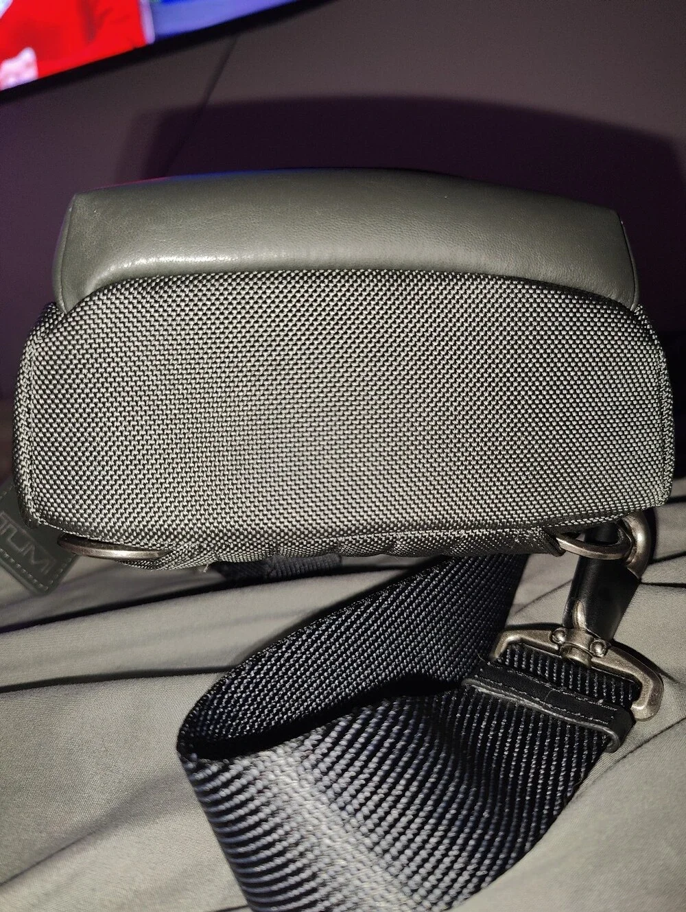 NWT Tumi Fremont Fife Slim Sling Bag (Seal Grey)